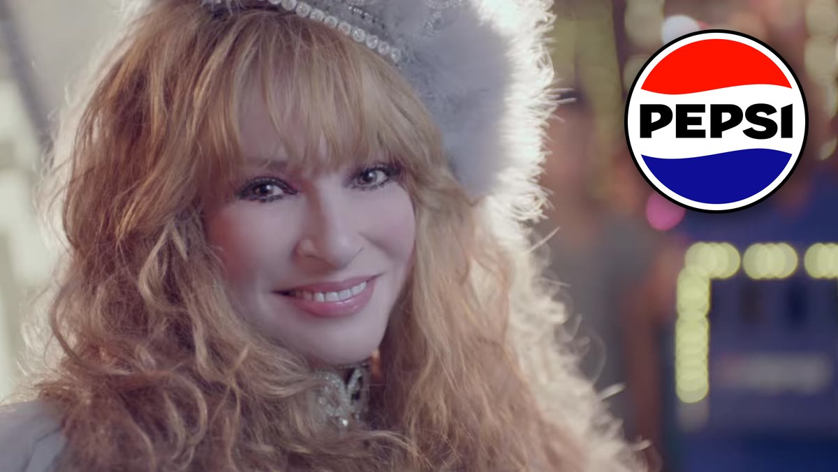 Pepsi commercial, Alex's shot, with the Pepsi logo